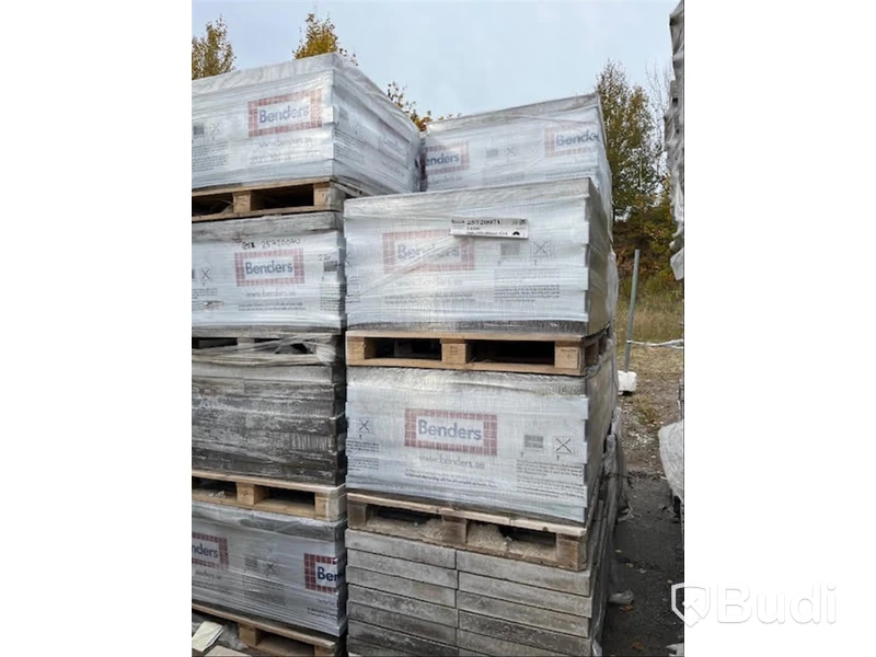 23 st. pall Mursten Benders, 2572007U Luxor Slät Hel, 500x250x80mm
