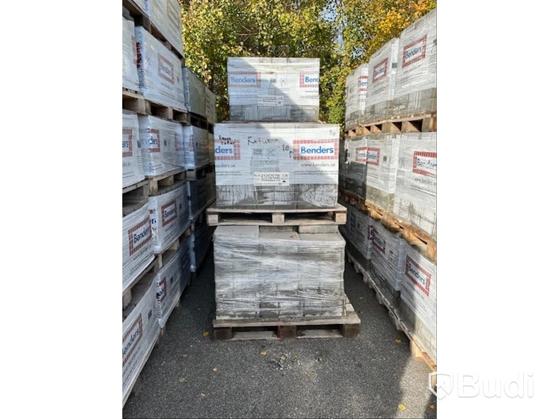 8 st. pall Markplatta Benders, 2120707B Siena Fasad 350x350x80mm Grå