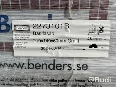 15 st. pall MARKSTEN BENDERS, 2273101B BAS FASAD 60 210X140X60MM GRAFIT B