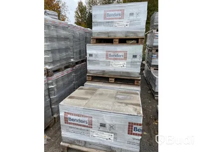 13 st. pall BLOCK BENDERS, 2750007B SLÄT TILL MUR/TRAPP/KANT 700X350X150MM GRÅ B