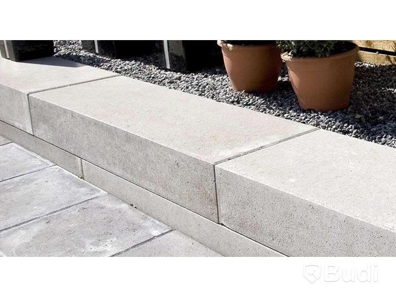 13 st. pall BLOCK BENDERS, 2750007B SLÄT TILL MUR/TRAPP/KANT 700X350X150MM GRÅ B