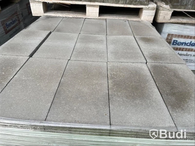 20 st. pall Markplatta Benders, 2123107B Slät Platta Skarp 350X175X100MM Grå