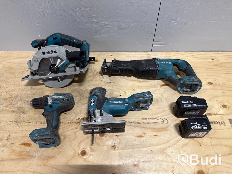 4 st batterimaskiner Makita