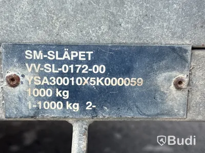 Bromsad gallervagn | SM-Släpet BE | 1000 kg | 2012