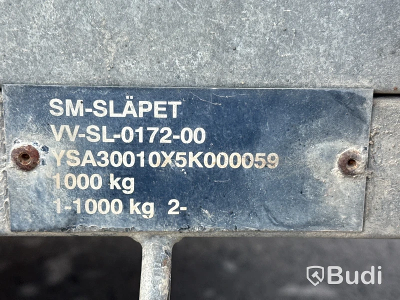 Bromsad gallervagn | SM-Släpet BE | 1000 kg | 2012