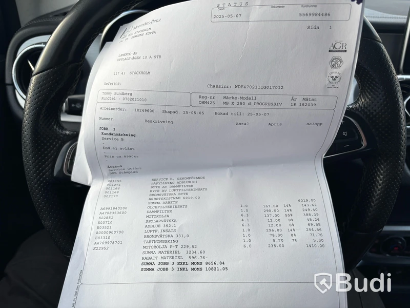 Pickup Mercedes-Benz X 250 d 4MATIC 7G-Tronic Plus -2018