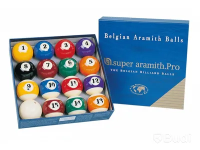 Biljardbollset - Aramith Super Pro samt 6 st biljardköer, Nya