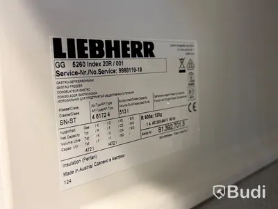 2 st rostfria frysskåp, Liebherr GG 5260