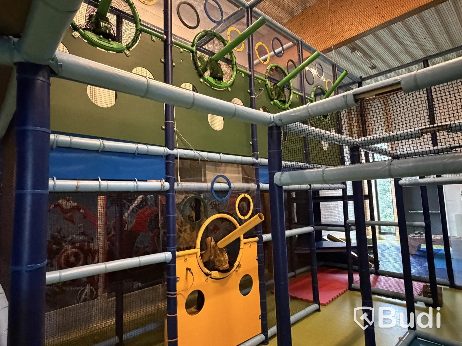 Large indoor playground, PlayCo, length approx. 37 metres