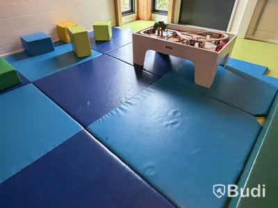 Stor lek- och klätterställning, PlayCo, längd ca 37 meter