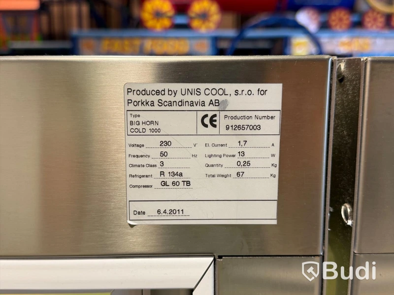 Refrigerated display counters, Porkka Big Horn Cold 1000, 2 pcs