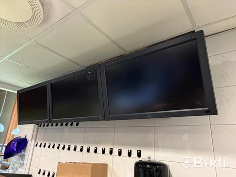 3 st menyskärmar, NEC Multisync LCD3210