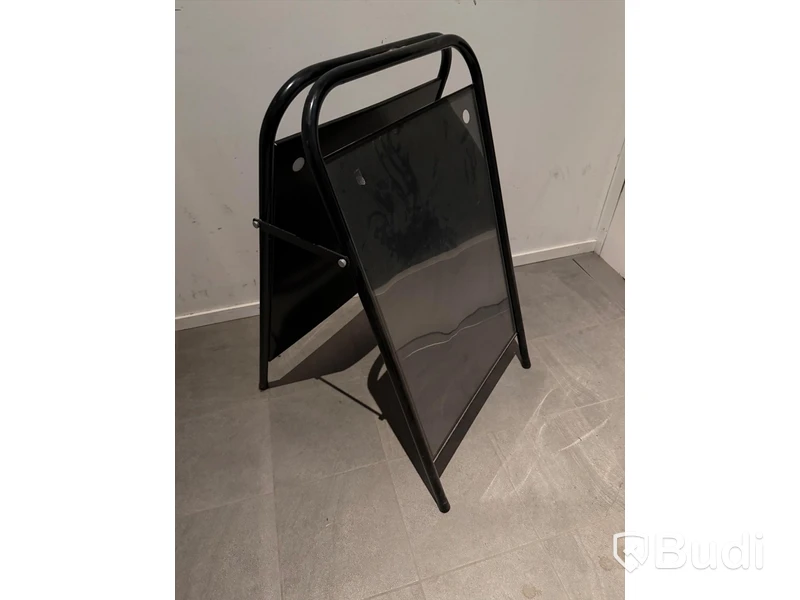 A-board sign, black metal