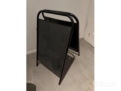 A-board sign, black metal