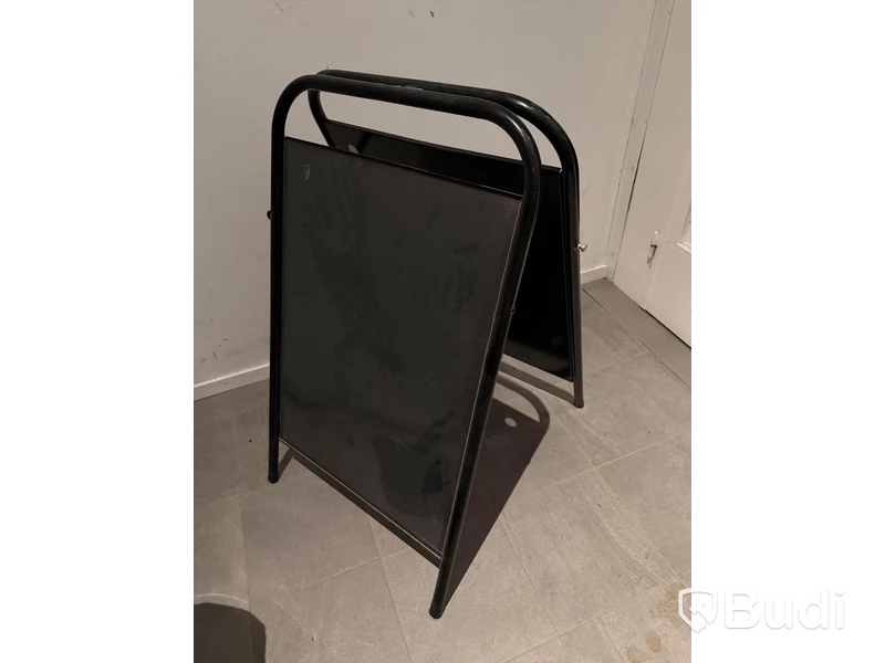 A-board sign, black metal