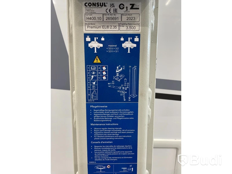 2-Pelarlyft Consul 3500 kg, -2023