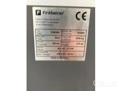 Mobil billyft 4 st Finkbeiner EHB 1003, mobila lyftar på hjul tot. 12 ton, inkl.  8 st. Pallbockar Stertil Koni, JS-H8F, 8,5 ton