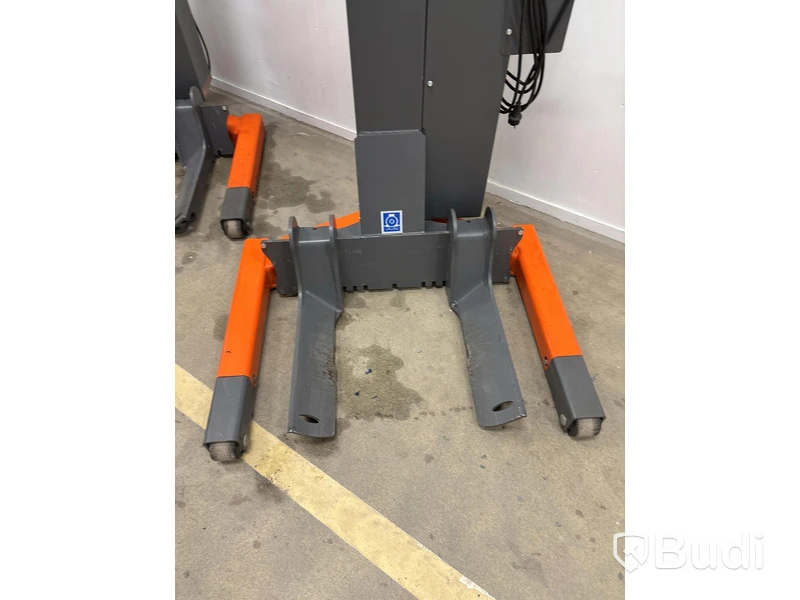 Mobil billyft 4 st Finkbeiner EHB 1003, mobila lyftar på hjul tot. 12 ton, inkl.  8 st. Pallbockar Stertil Koni, JS-H8F, 8,5 ton