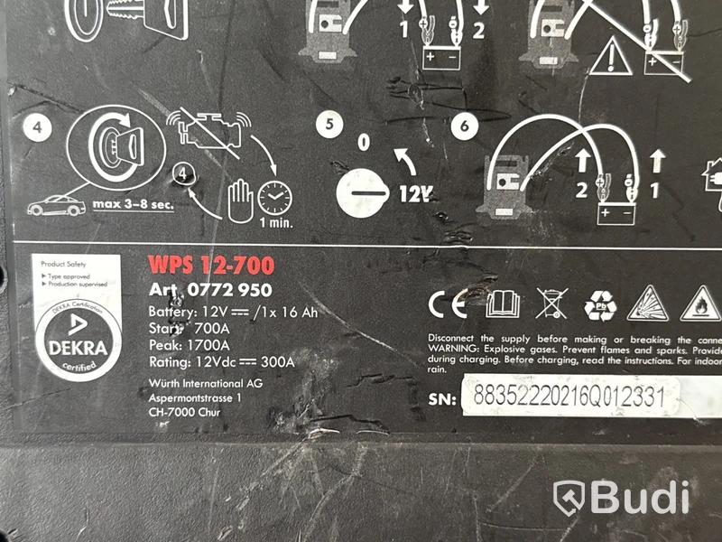 Batteribooster 12V Würth WPS 12-700