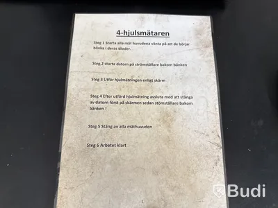 Hjulinställningsmaskin John Bean V1200