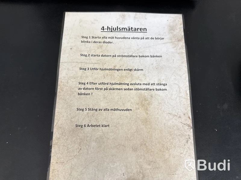 Hjulinställningsmaskin John Bean V1200