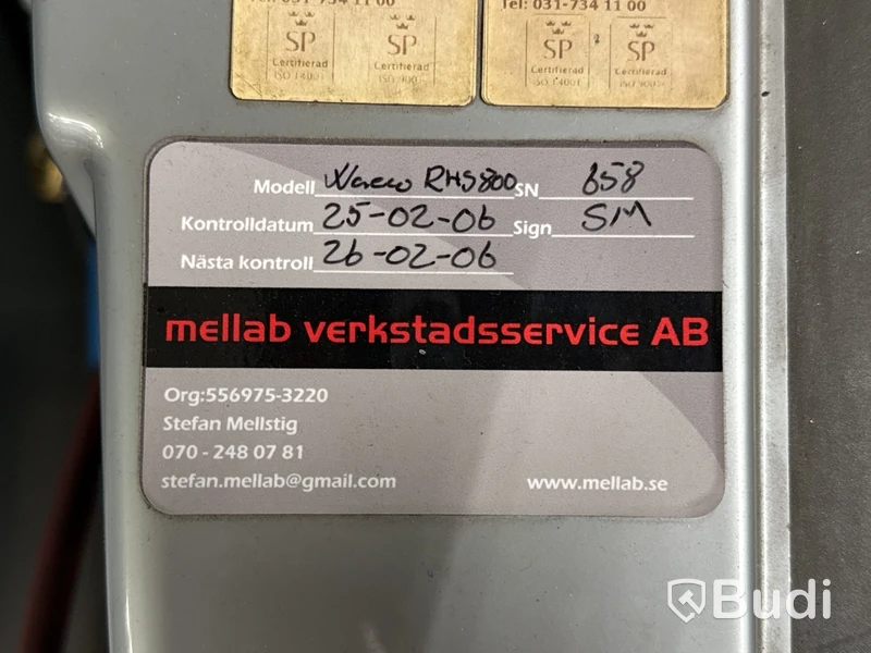 AC-servicestation Waeco RHS-800