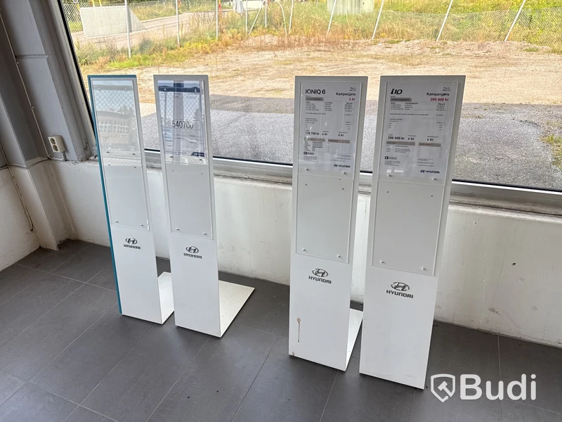 Displayinredning, broschyrställ m.m Hyundai
