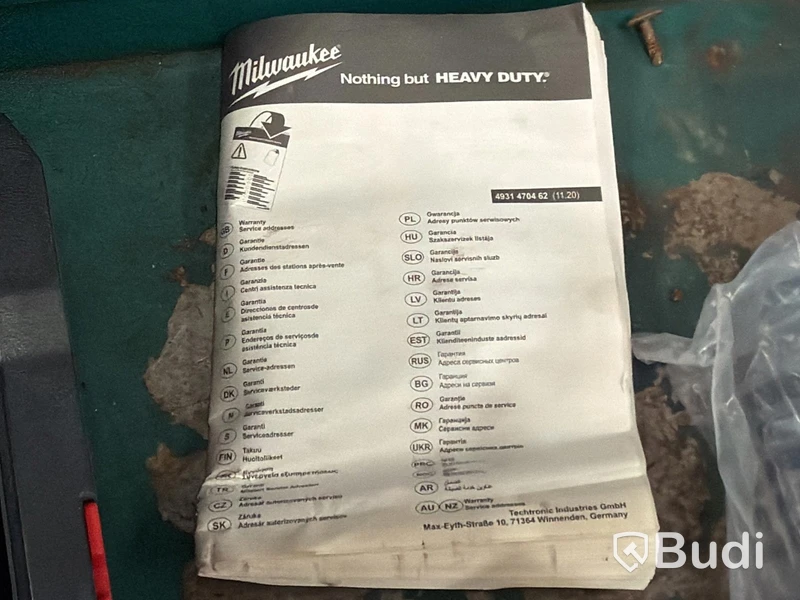 Slagskruvdragare Milwaukee M18 FID2, med laddare och batteri