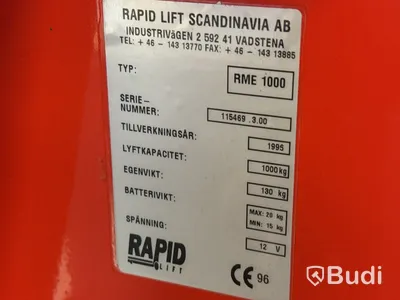 2 st höglyftande palldragare Rapid (batteridrivna)