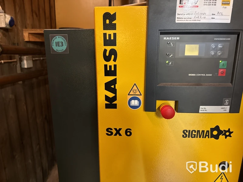 Skruvkompressor Kaeser SX6 -2017 (extra tank)