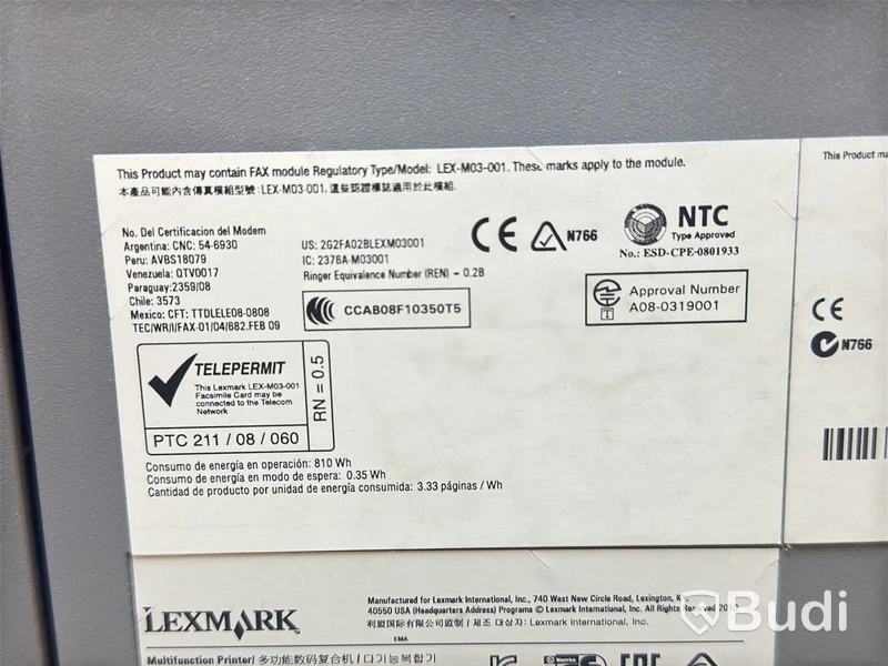 Skrivare Lexmark,  XS950de