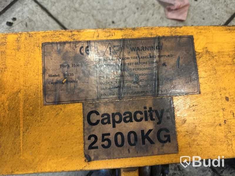 Gaffelkrok MK25, kapacitet 2500 kg