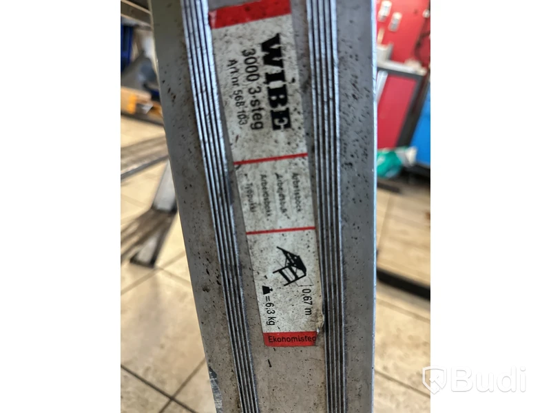Stege, Wibe, 3000-3-steg, aluminium, 0,67 m