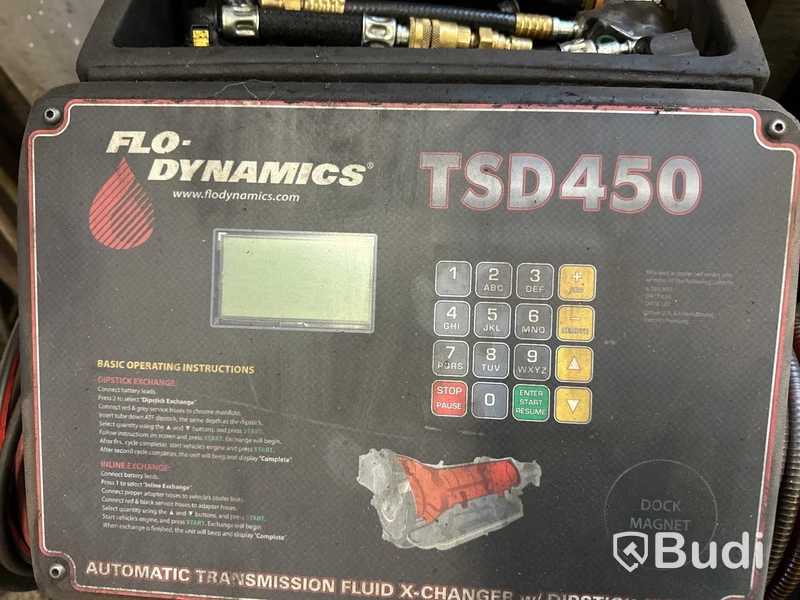 Flow-Dynamics TSD 450, aut. Växellådsoljebytare