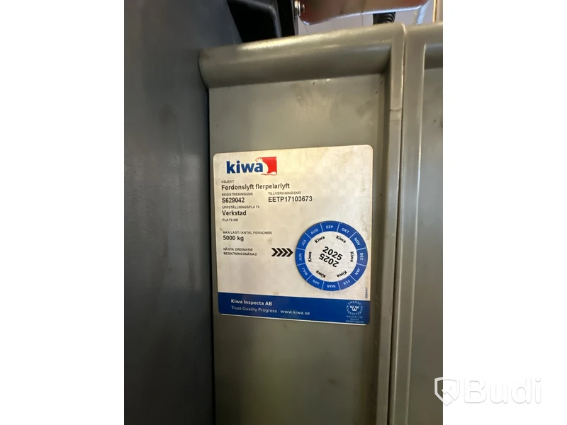 2-pelarlyft, Nordiclift 5000 kg.