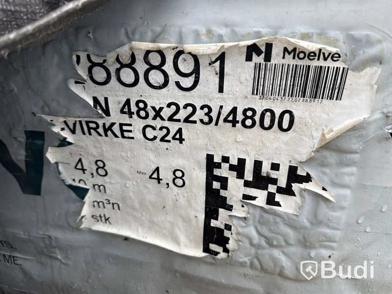 Parti konstruktionsvirke C24 | 48x223 mm | 409 löpmeter