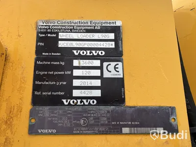 Hjullastare Volvo L90G -2014 | Skopa