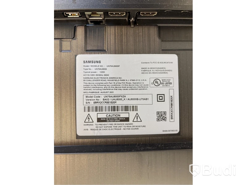 TV-skärm Samsung, UN75AU8000F, 75 tum