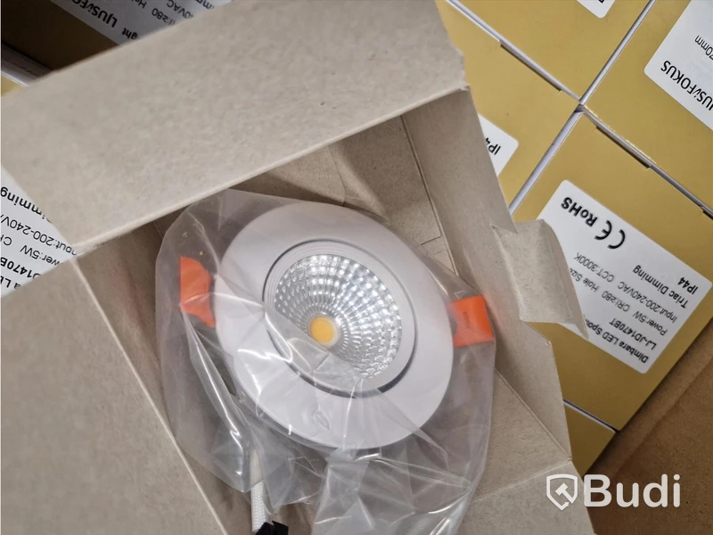 Led spotlight för infällnad, 20 st, 3000k