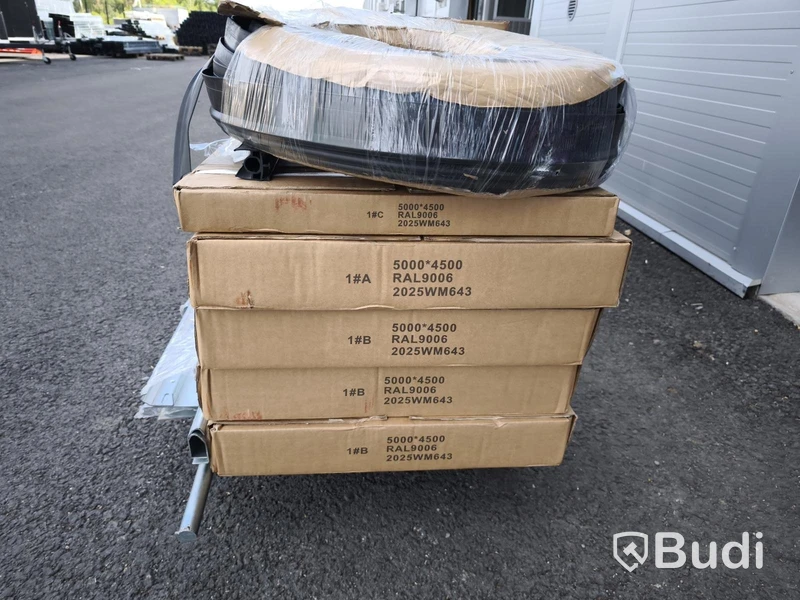 Motorized sectional overhead door, 5000 x 4500 mm, NEW