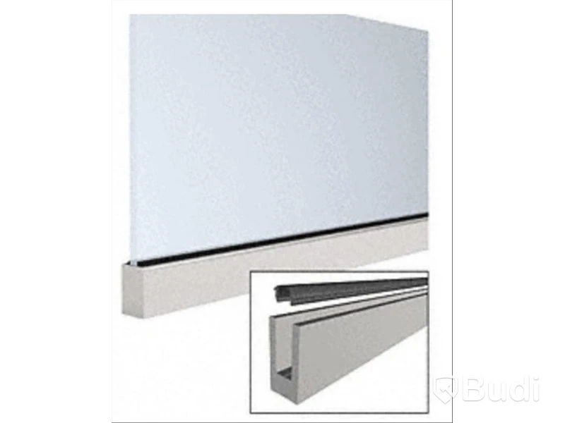 Glass railing, 12 metres with mounting hardware, NEW
