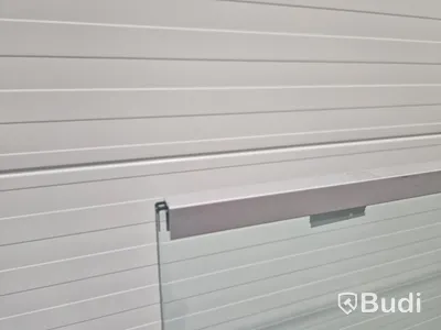 Glass railing, 12 metres with mounting hardware, NEW