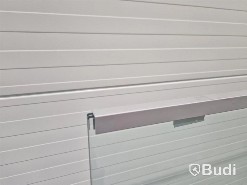 Glass railing, 6 metres with mounting hardware, NEW