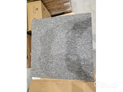 50 m² carpet tiles, grey, NEW