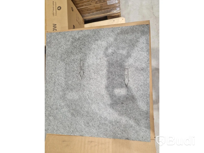 150 m² carpet tiles, grey, NEW