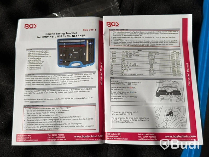 Tool kits for BMW, BGS Technic, 2 pcs