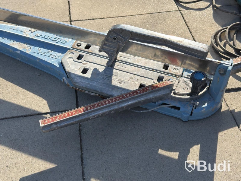 Tool lot - Sigma tile cutter, impact wrench, reciprocating saw and 2 kW fan heater