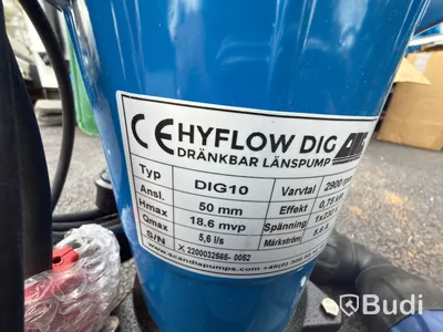 Dränkbar pump Hyflow DIG10, 750 W