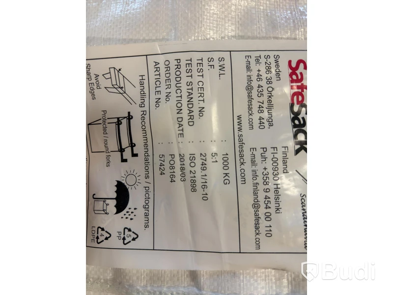 Bulk Bags (Big Bags) – SWL 1,000 kg – Lot