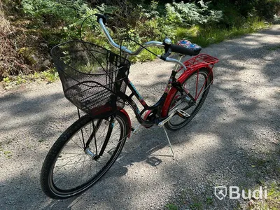 Cykel Monark, med korg och pakethållare